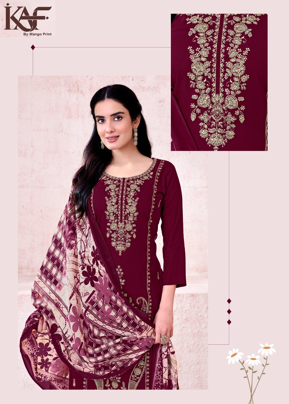 24 Carat Edition 2 Kaf Rayon Karachi Salwar Suits Supplier Ahmedabad