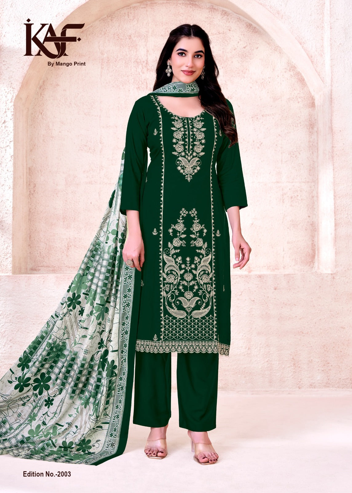 24 Carat Edition 2 Kaf Rayon Karachi Salwar Suits Supplier Ahmedabad