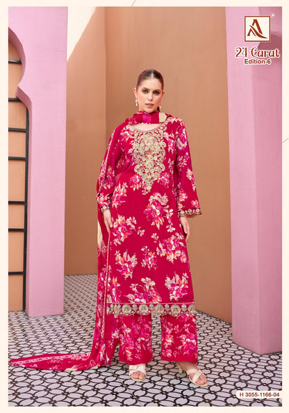24 Carat Edition 6 Alok Viscose Reyon Karachi Salwar Suits Exporter Gujarat
