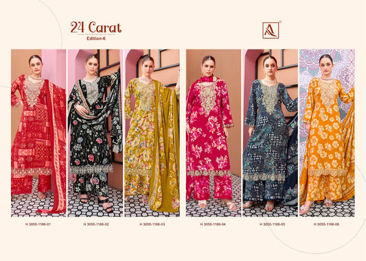 24 Carat Edition 6 Alok Viscose Reyon Karachi Salwar Suits Exporter Gujarat