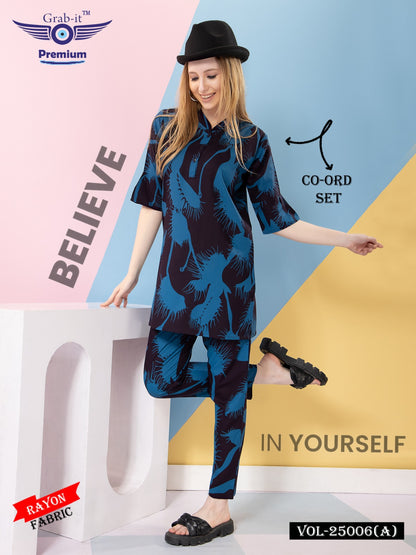 25006 A Grab It Rayon Co Ord Set Supplier