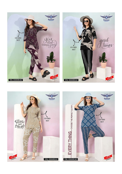 25008 A New Colour Grab It Rayon Co Ord Set Manufacturer Gujarat
