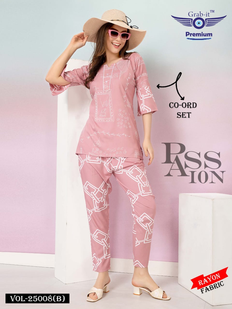 25008 B Grab It Rayon Co Ord Set Wholesale Price