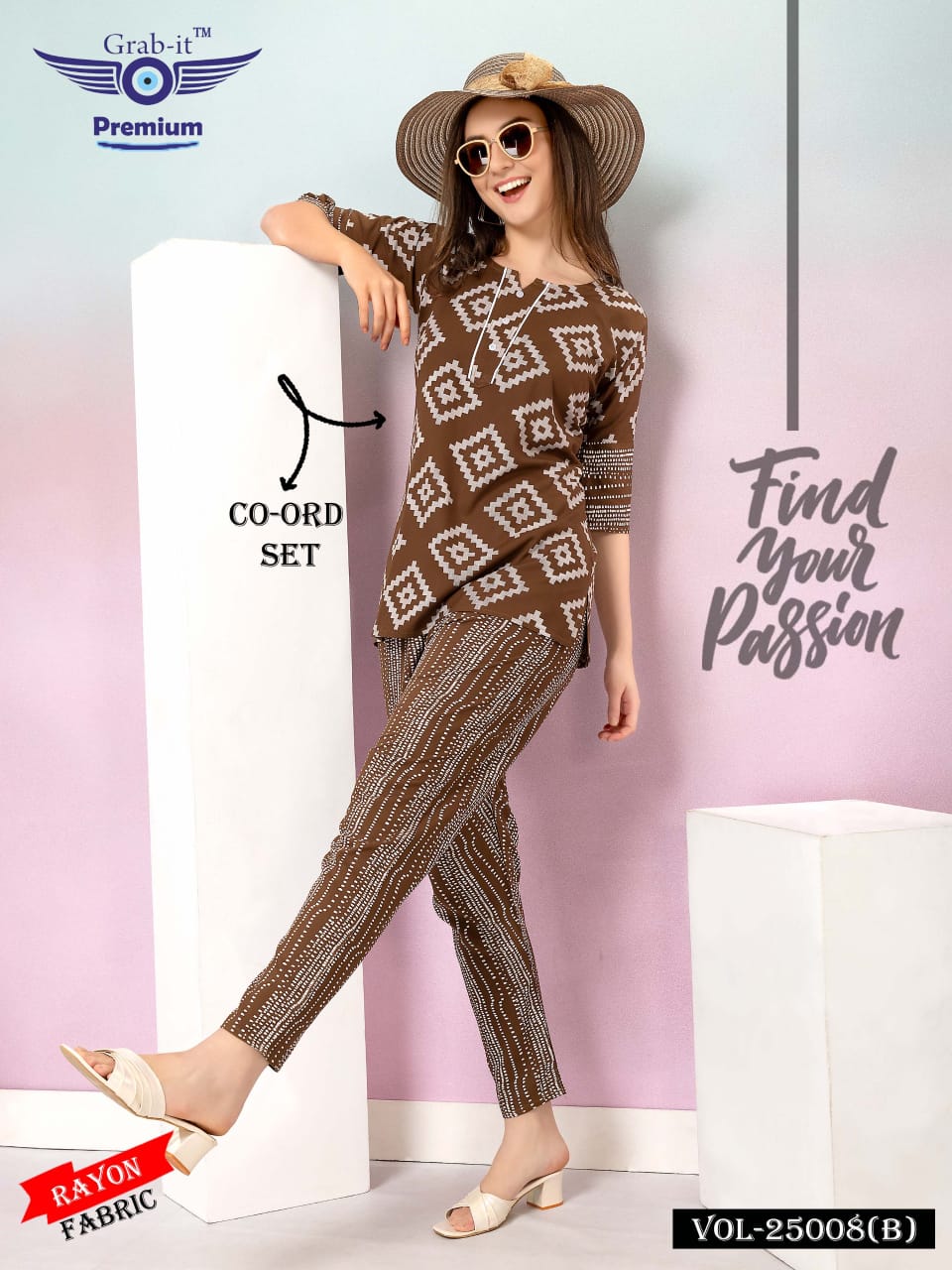 25008 B Grab It Rayon Co Ord Set Wholesale Price