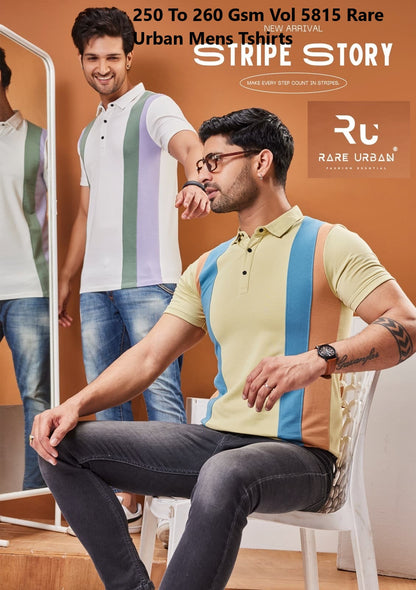 250 To 260 Gsm Vol 5815 Rare Urban Cotton Looper Mens Tshirts Wholesale Price