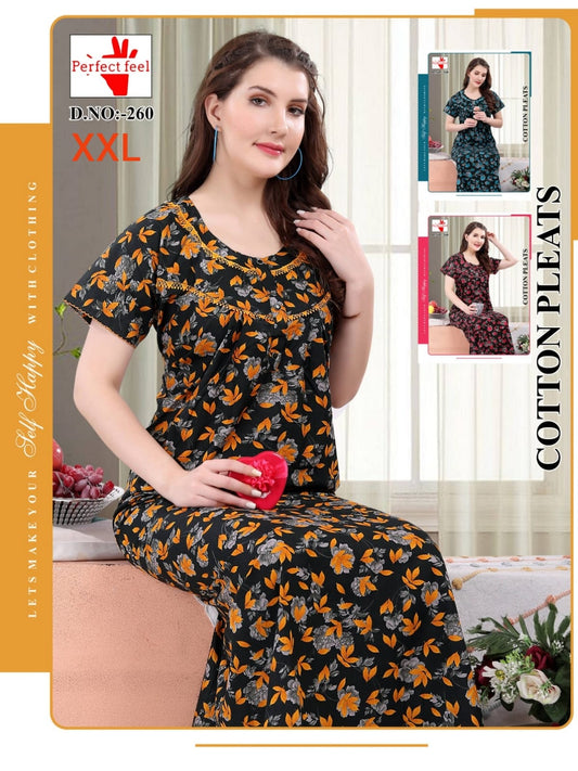 260 Perfect Feel Cotton Night Gowns Supplier