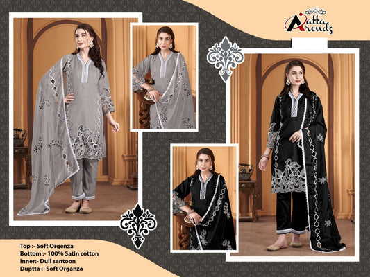 2741 Atta Trendz Organza Pakistani Readymade Suits
