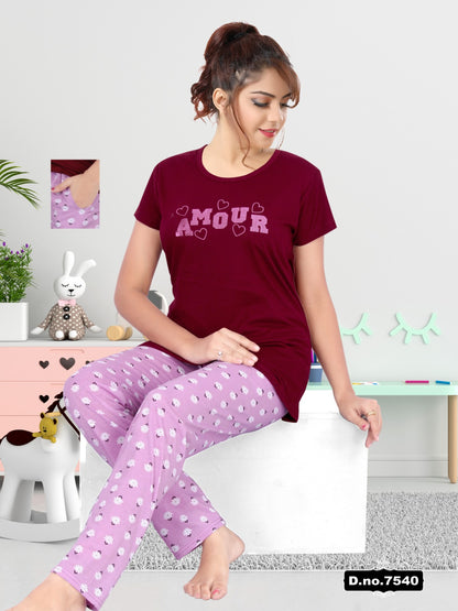278 Ks Hosiery Sinker Pyjama Night Suits Supplier Gujarat