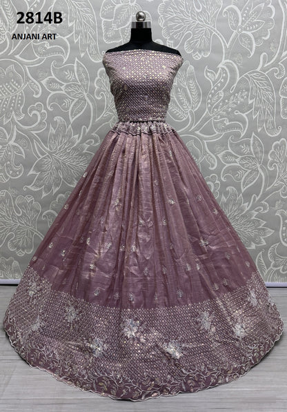 2814Abcd Anjani Art Crush Lehenga Choli Supplier Ahmedabad