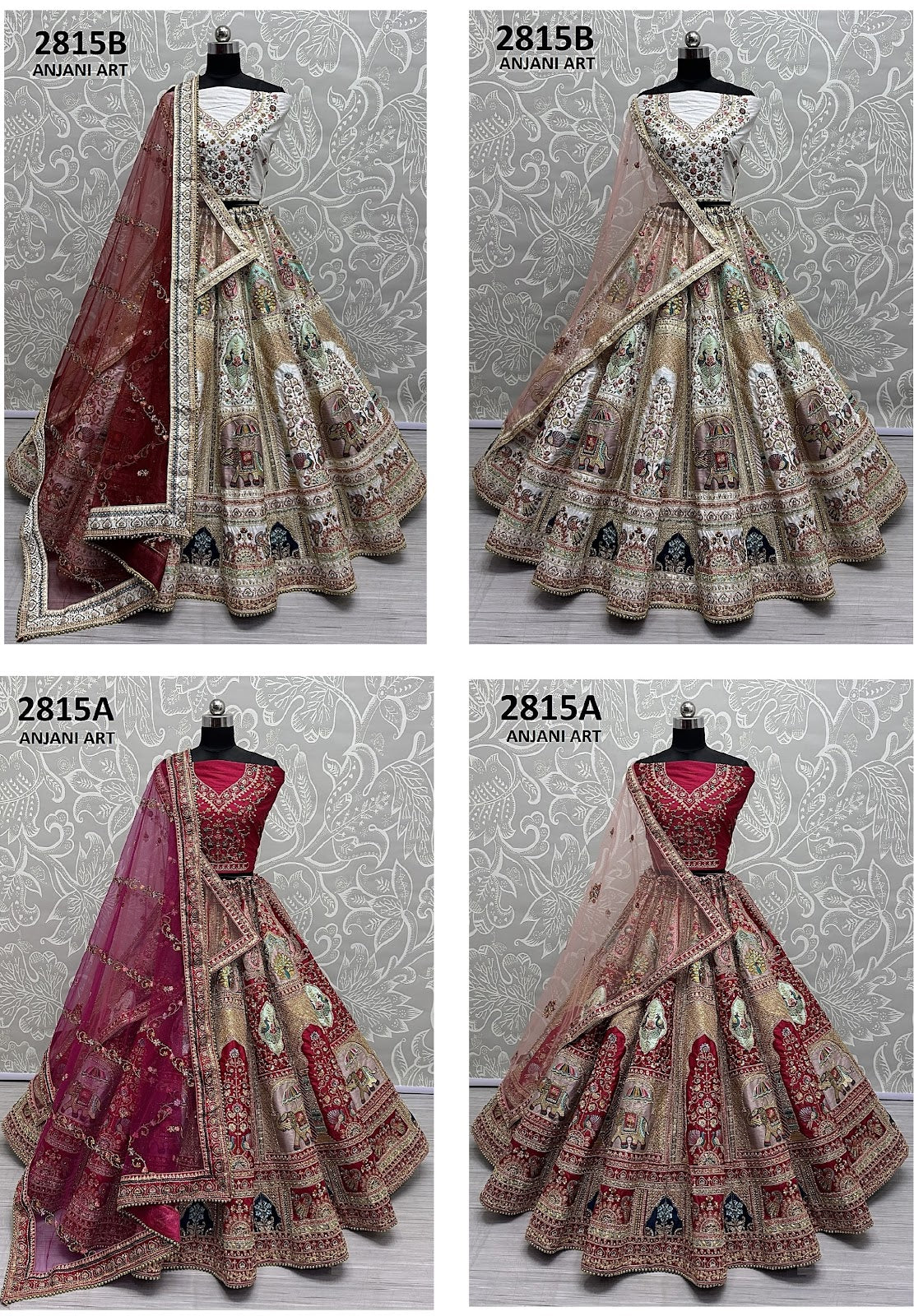 2815Ab Anjani Art Silk Lehenga Choli Supplier Gujarat