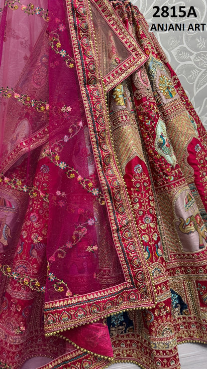2815Ab Anjani Art Silk Lehenga Choli Supplier Gujarat