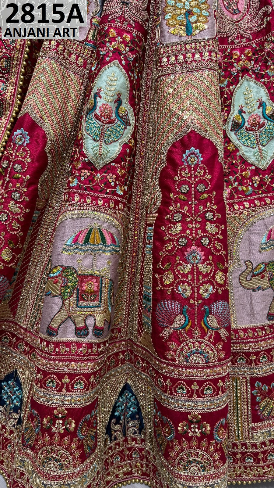 2815Ab Anjani Art Silk Lehenga Choli Supplier Gujarat