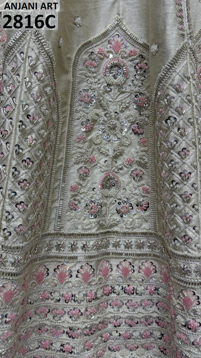 2816Abc Anjani Art Silk Lehenga Choli Manufacturer Gujarat