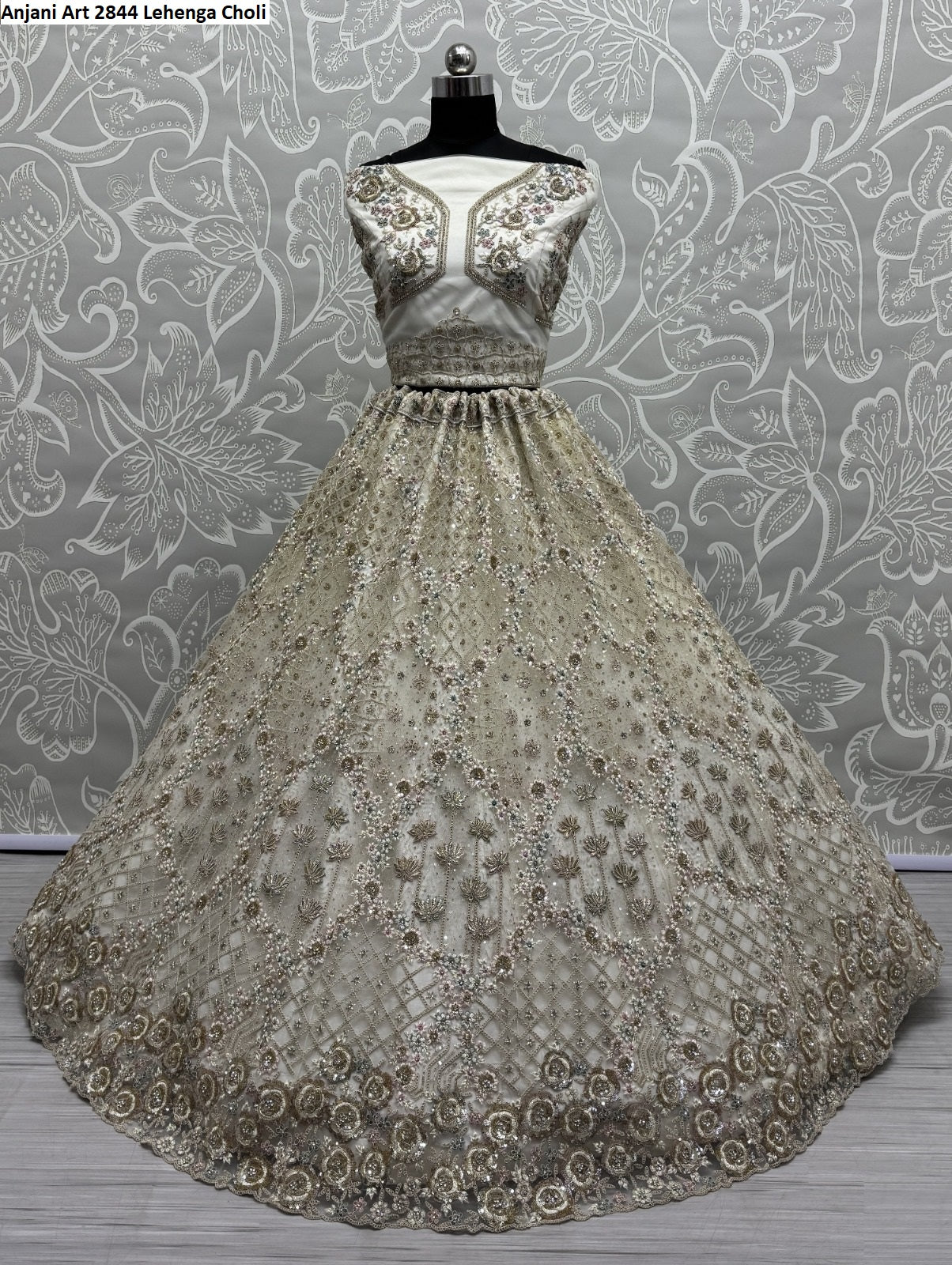 2844Abc Anjani Art Heavy Net Lehenga Choli Wholesale Rate
