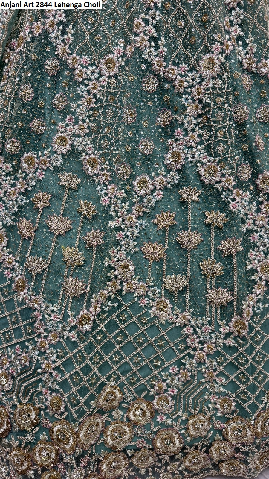 2844Abc Anjani Art Heavy Net Lehenga Choli Wholesale Rate