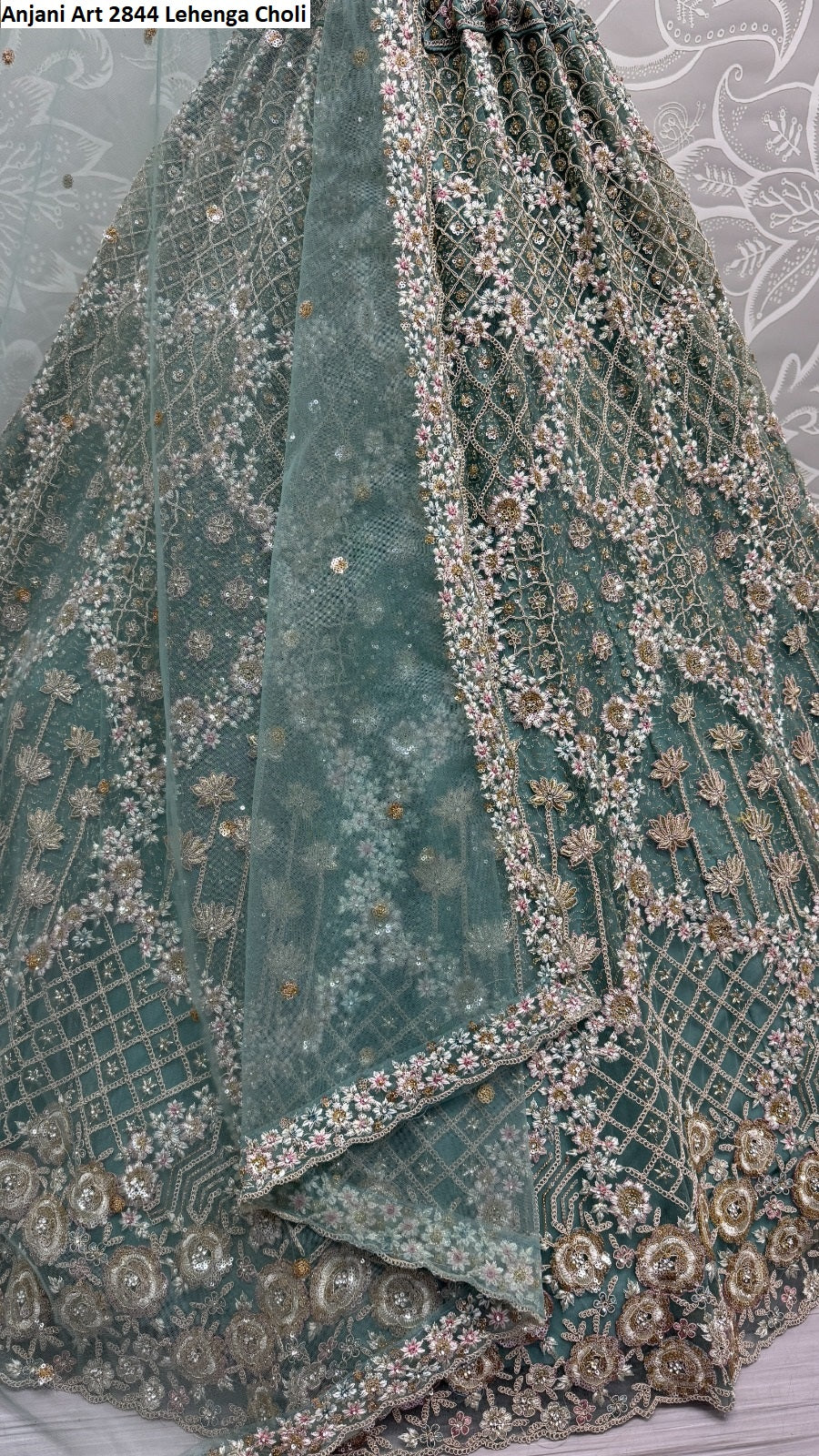 2844Abc Anjani Art Heavy Net Lehenga Choli Wholesale Rate