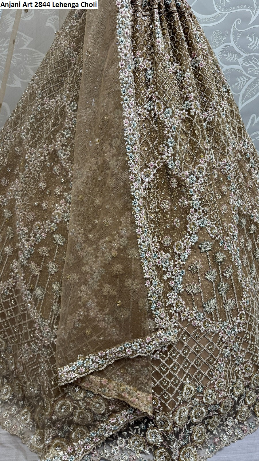 2844Abc Anjani Art Heavy Net Lehenga Choli Wholesale Rate