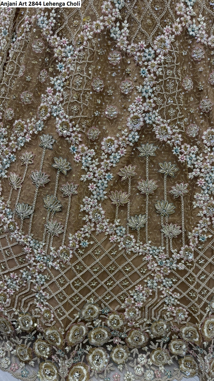 2844Abc Anjani Art Heavy Net Lehenga Choli Wholesale Rate