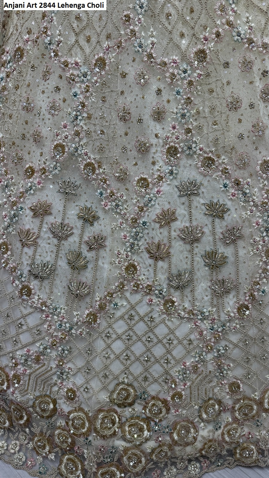 2844Abc Anjani Art Heavy Net Lehenga Choli Wholesale Rate