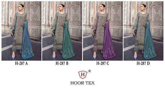 287 Hoor Tex Heavy Rayon Pakistani Salwar Suits Manufacturer Gujarat
