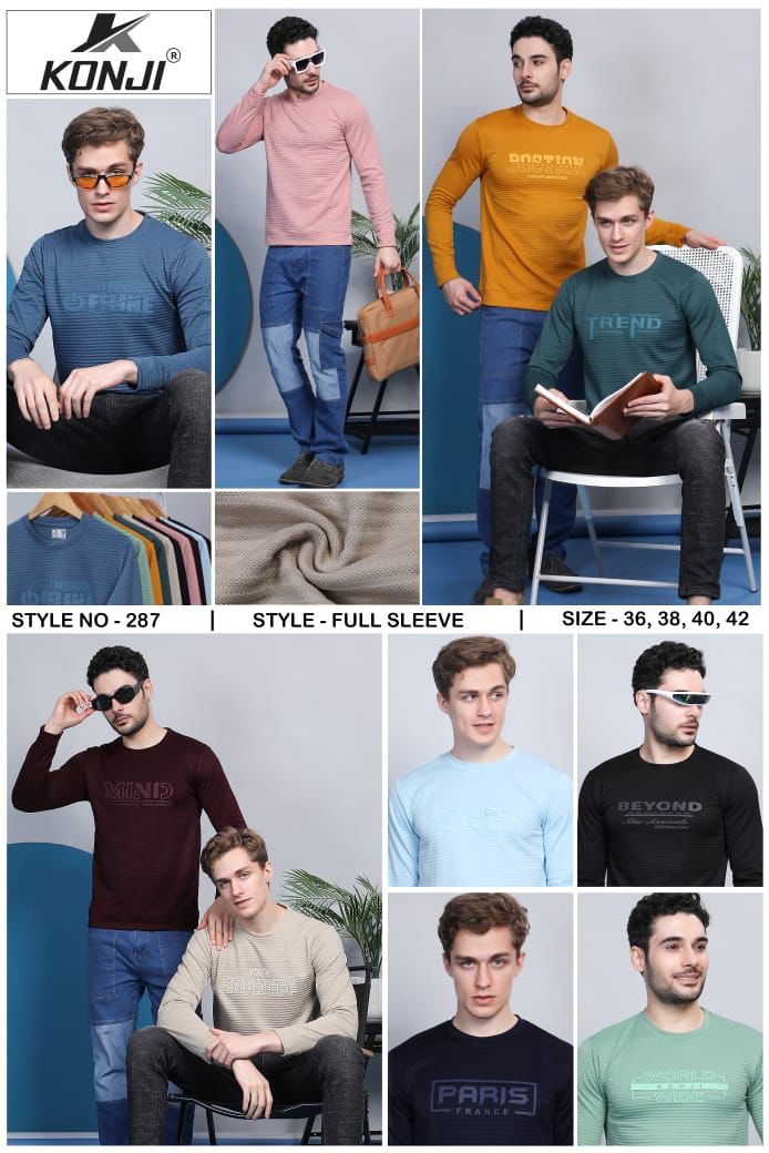 287 Konji Pean Mens Tshirts Manufacturer Ahmedabad – Kavya Style Plus