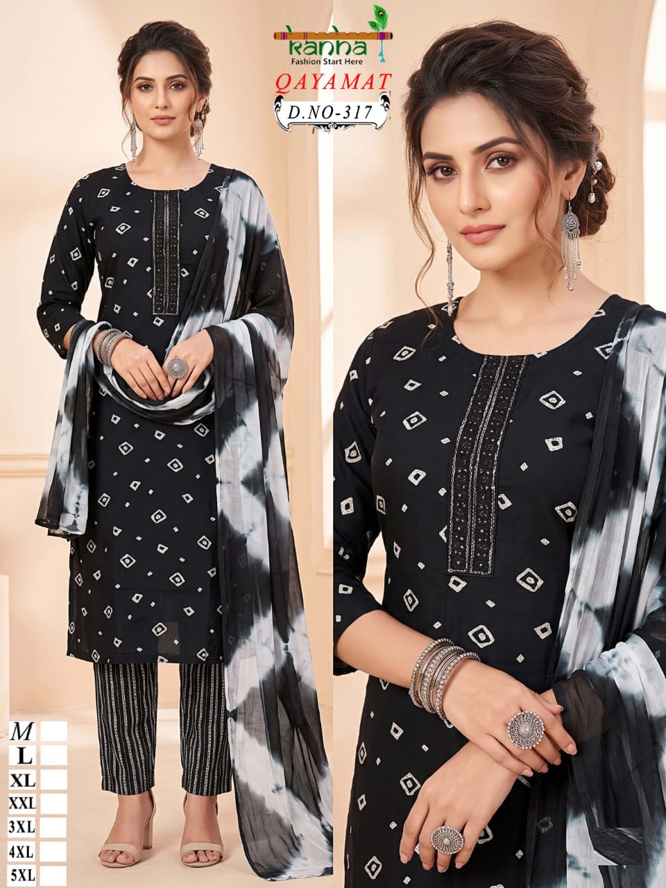 2910 Kriday Kanha Liva Reyon Readymade Pant Style Suits Supplier Gujarat