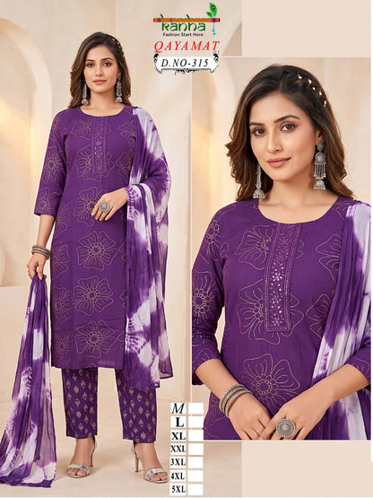 2910 Kriday Kanha Liva Reyon Readymade Pant Style Suits Supplier Gujarat