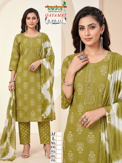 2910 Kriday Kanha Liva Reyon Readymade Pant Style Suits Supplier Gujarat