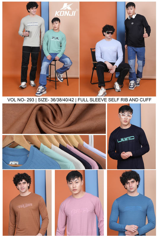 293 Konji Jacquard Mens Tshirts Manufacturer