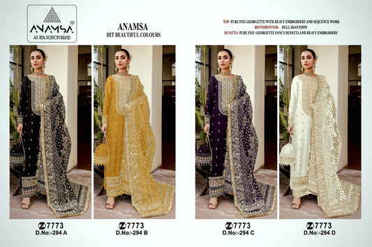294 Anamsa Georgette Pakistani Salwar Suits