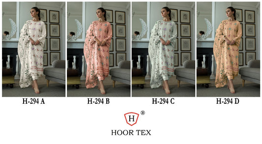 294 Hoor Tex Heavy Cotton Pakistani Salwar Suits Exporter India