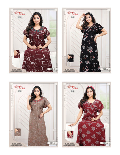 2Xl Alpine Ruchee Fashion Night Gowns Manufacturer