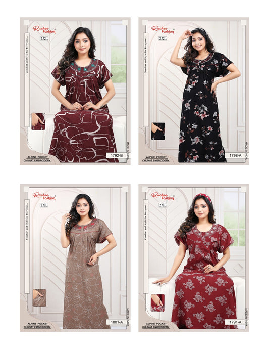 2Xl Alpine Ruchee Fashion Night Gowns Manufacturer