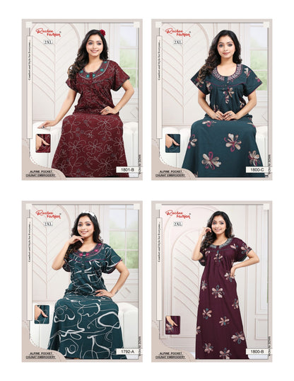 2Xl Alpine Ruchee Fashion Night Gowns Manufacturer