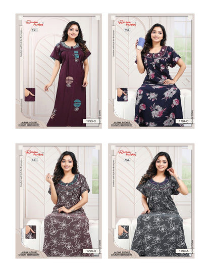 2Xl Alpine Ruchee Fashion Night Gowns Manufacturer