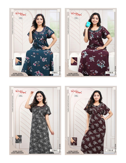 2Xl Alpine Ruchee Fashion Night Gowns Manufacturer