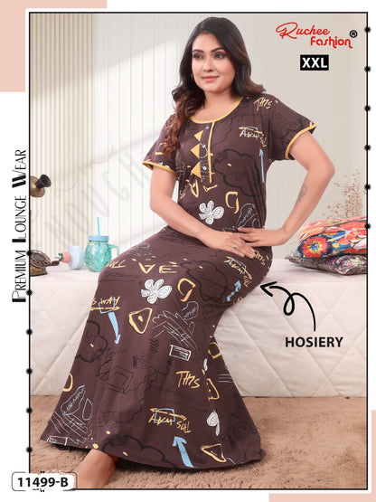 2Xl Hosiery Ruchee Fashion Night Gowns Manufacturer India