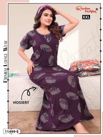 2Xl Hosiery Ruchee Fashion Night Gowns Manufacturer India
