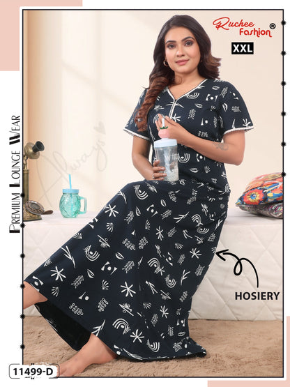 2Xl Hosiery Ruchee Fashion Night Gowns Manufacturer India