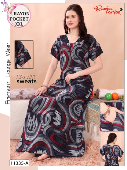 2Xl Size Ruchee Fashion Night Gowns Wholesale Price