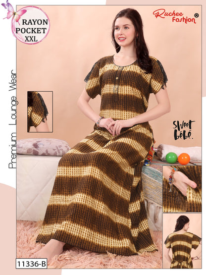 2Xl Size Ruchee Fashion Night Gowns Wholesale Price