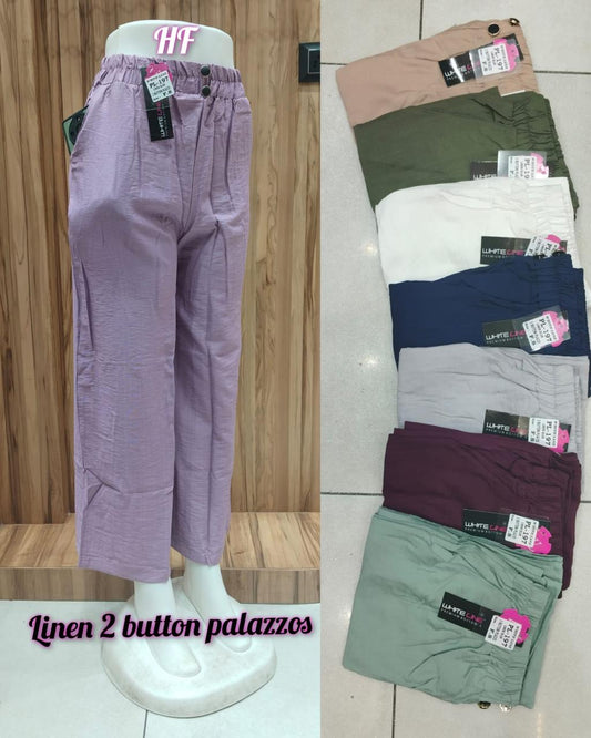 2 Buttons Hanso Linen Women Pants Wholesaler Ahmedabad