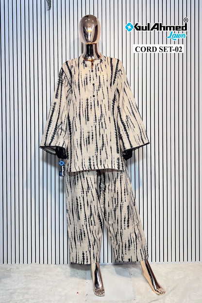 2 Karachi Gul Ahmed Linen Co Ord Set Wholesale Rate