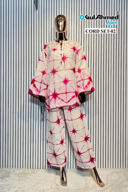 2 Karachi Gul Ahmed Linen Co Ord Set Wholesale Rate
