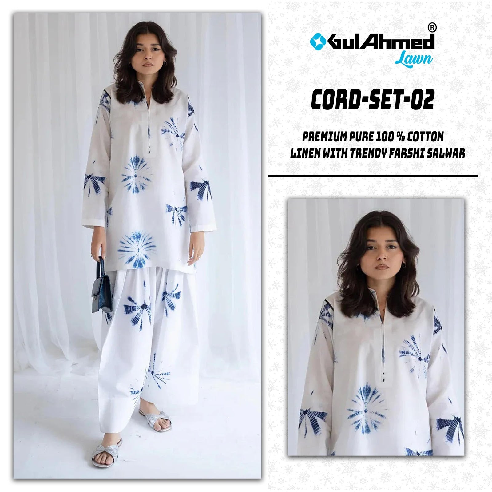 2 Karachi Gul Ahmed Linen Co Ord Set Wholesale Rate