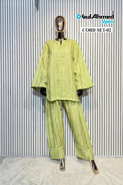 2 Karachi Gul Ahmed Linen Co Ord Set Wholesale Rate