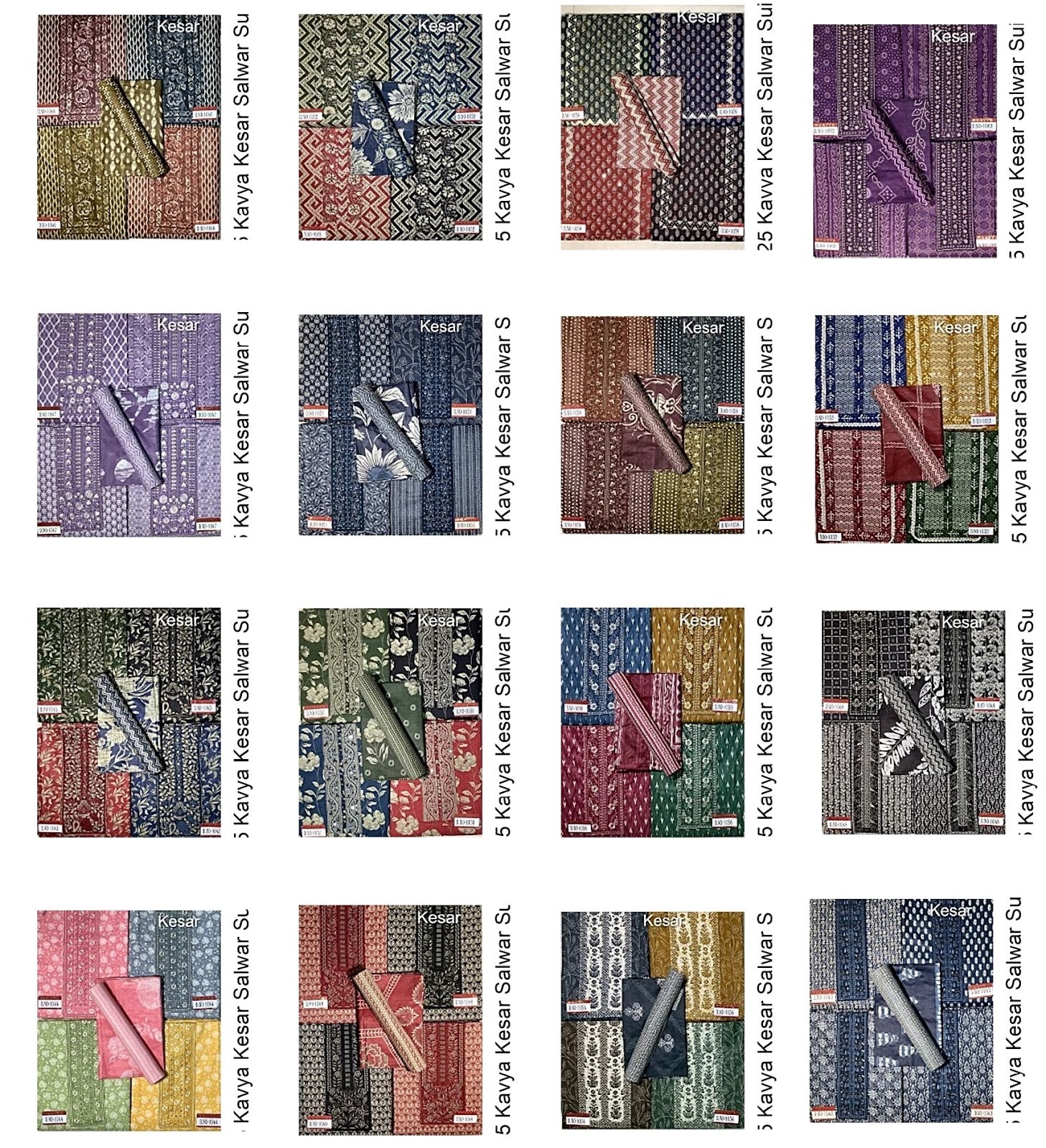 300125 Kavya Kesar Cotton Salwar Suits Exporter Ahmedabad