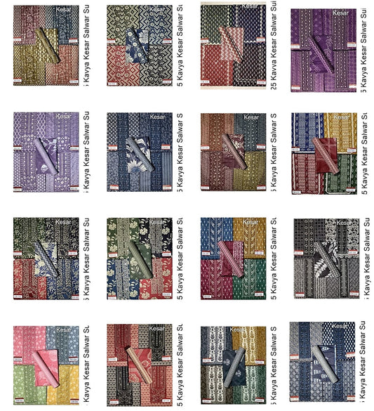 300125 Kavya Kesar Cotton Salwar Suits Exporter Ahmedabad