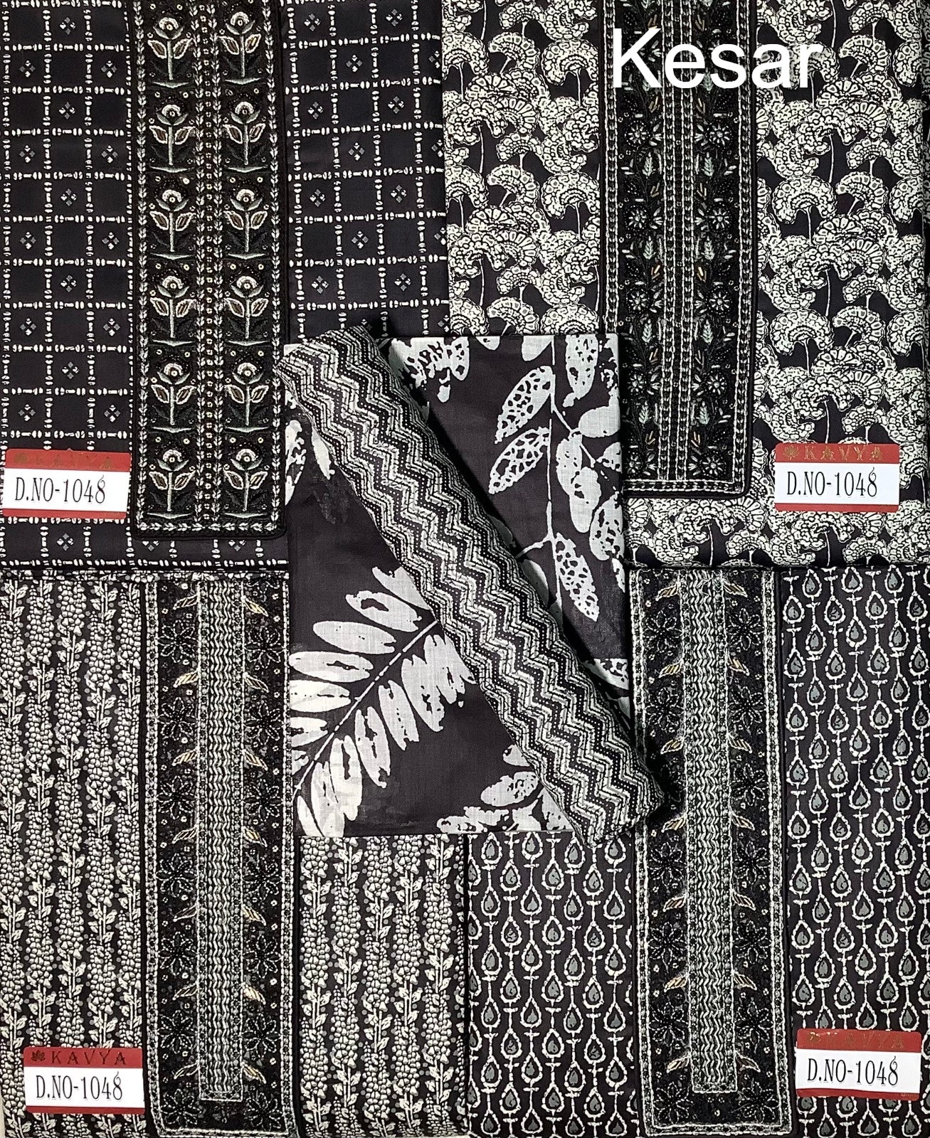 300125 Kavya Kesar Cotton Salwar Suits Exporter Ahmedabad