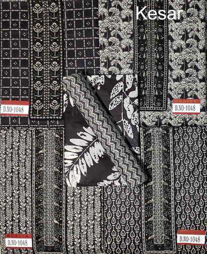 300125 Kavya Kesar Cotton Salwar Suits Exporter Ahmedabad